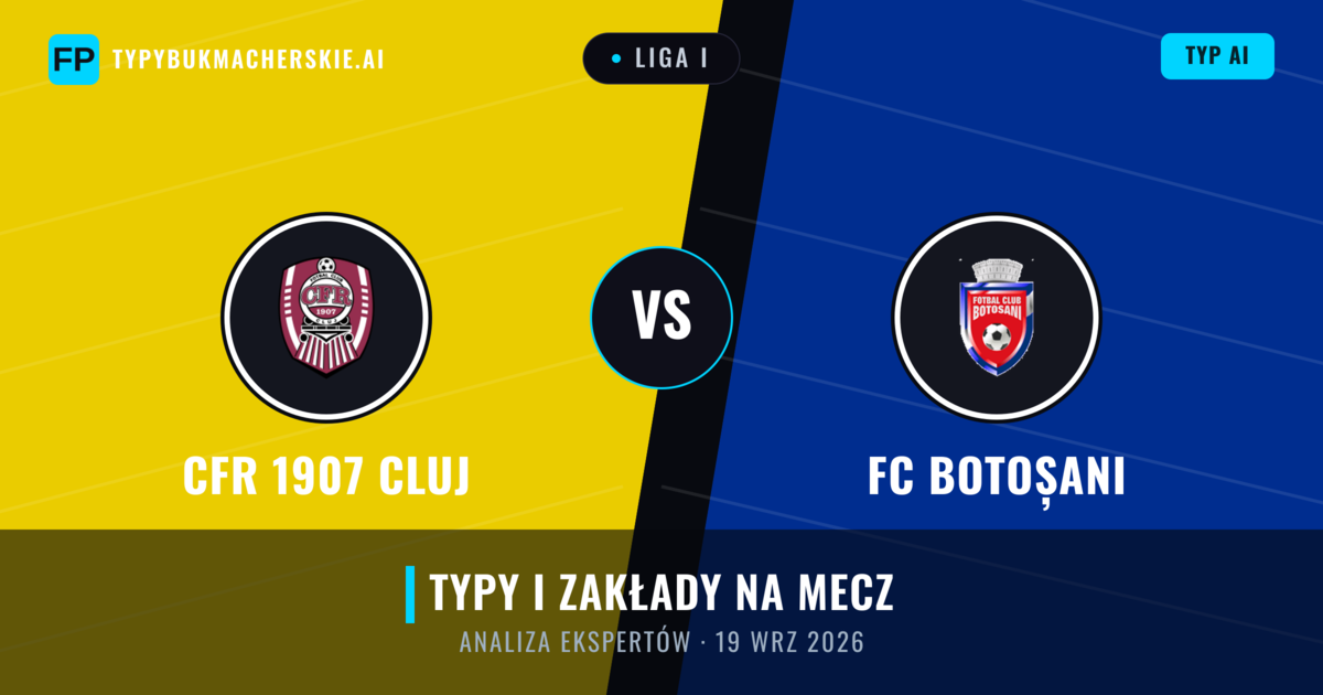 CFR 1907 Cluj vs FC Botoșani — typy i zapowiedź meczu