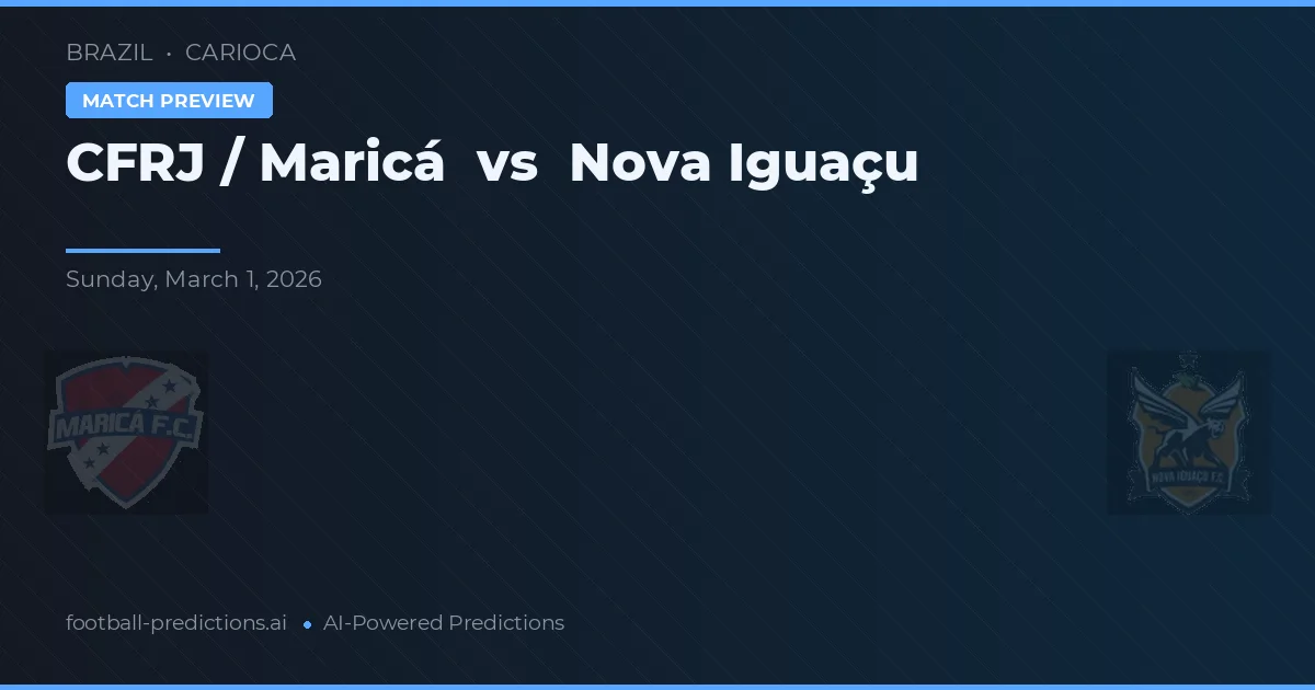 CFRJ / Maricá vs Nova Iguaçu — typy i zapowiedź meczu