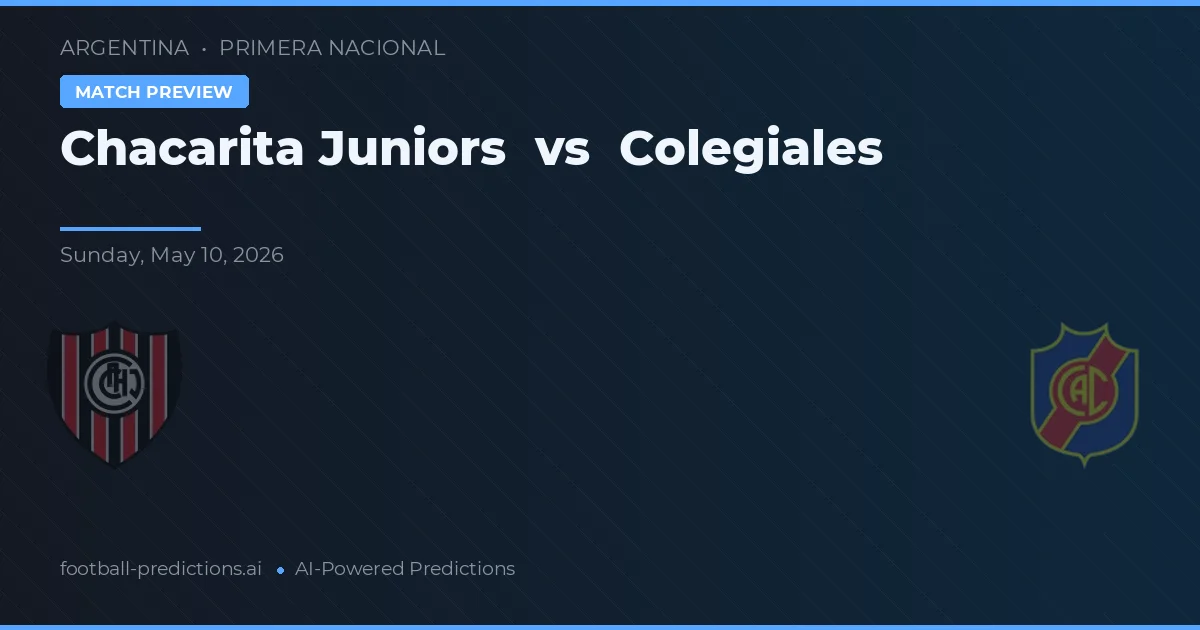 Chacarita Juniors vs Colegiales — typy i zapowiedź meczu