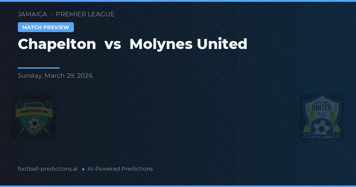 Chapelton vs Molynes United — typy i zapowiedź meczu