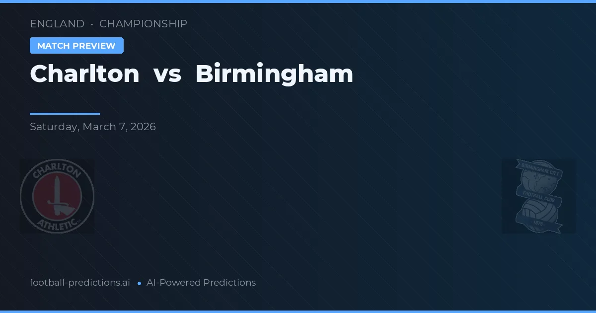 Charlton vs Birmingham — typy i zapowiedź meczu