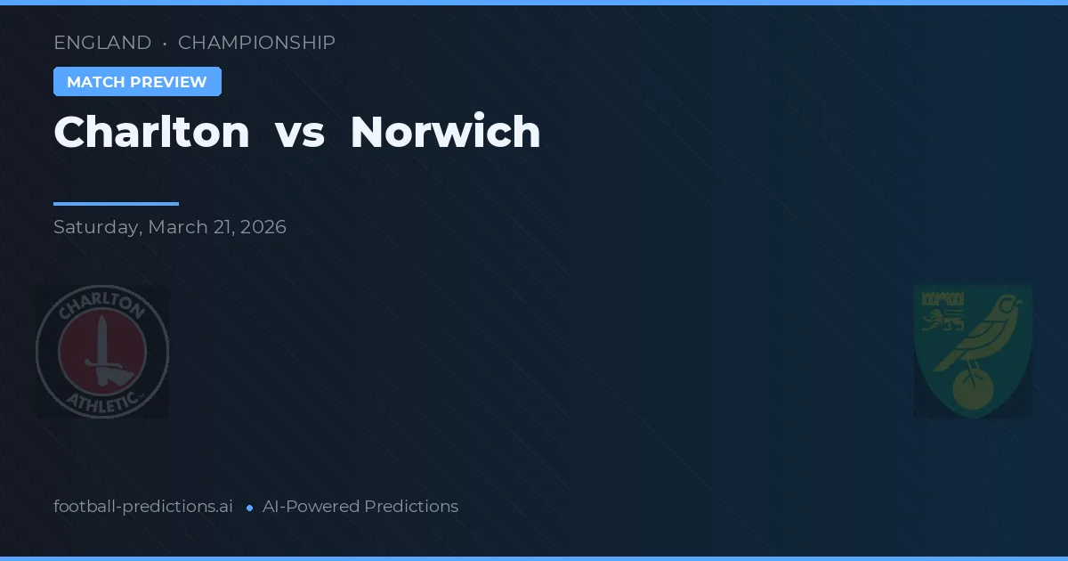 Charlton vs Norwich — typy i zapowiedź meczu