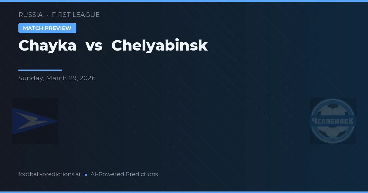 Chayka vs Chelyabinsk — typy i zapowiedź meczu