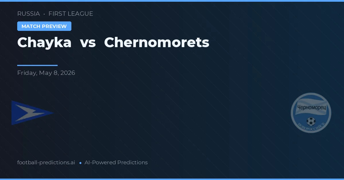Chayka vs Chernomorets — typy i zapowiedź meczu