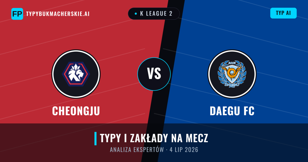 Cheongju vs Daegu FC — typy i zapowiedź meczu