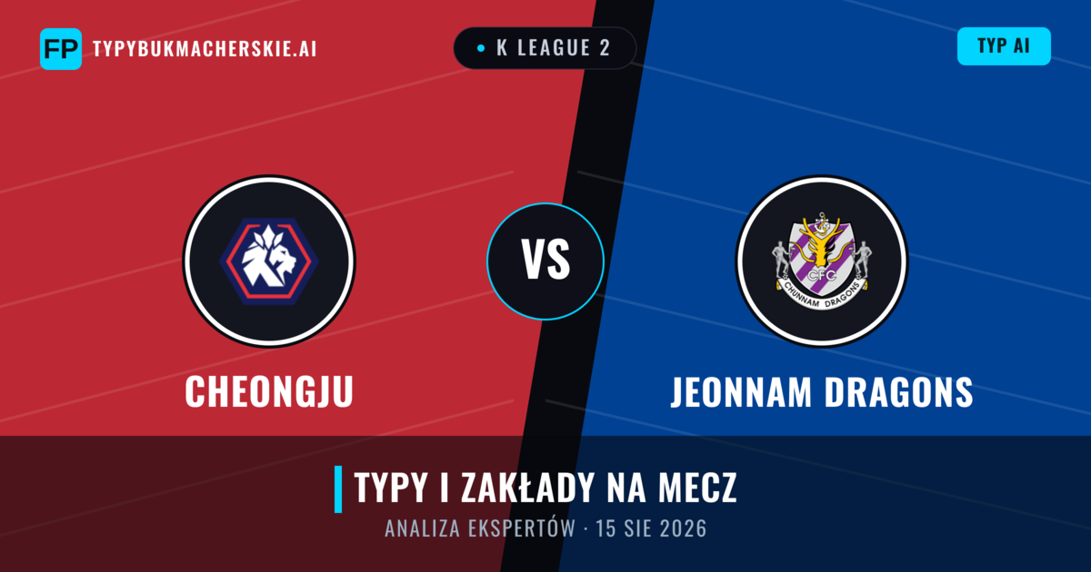 Cheongju vs Jeonnam Dragons — typy i zapowiedź meczu