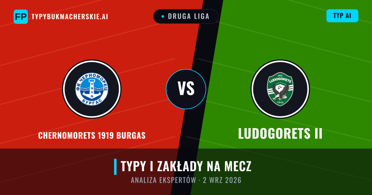Chernomorets 1919 Burgas vs Ludogorets II — typy i zapowiedź meczu