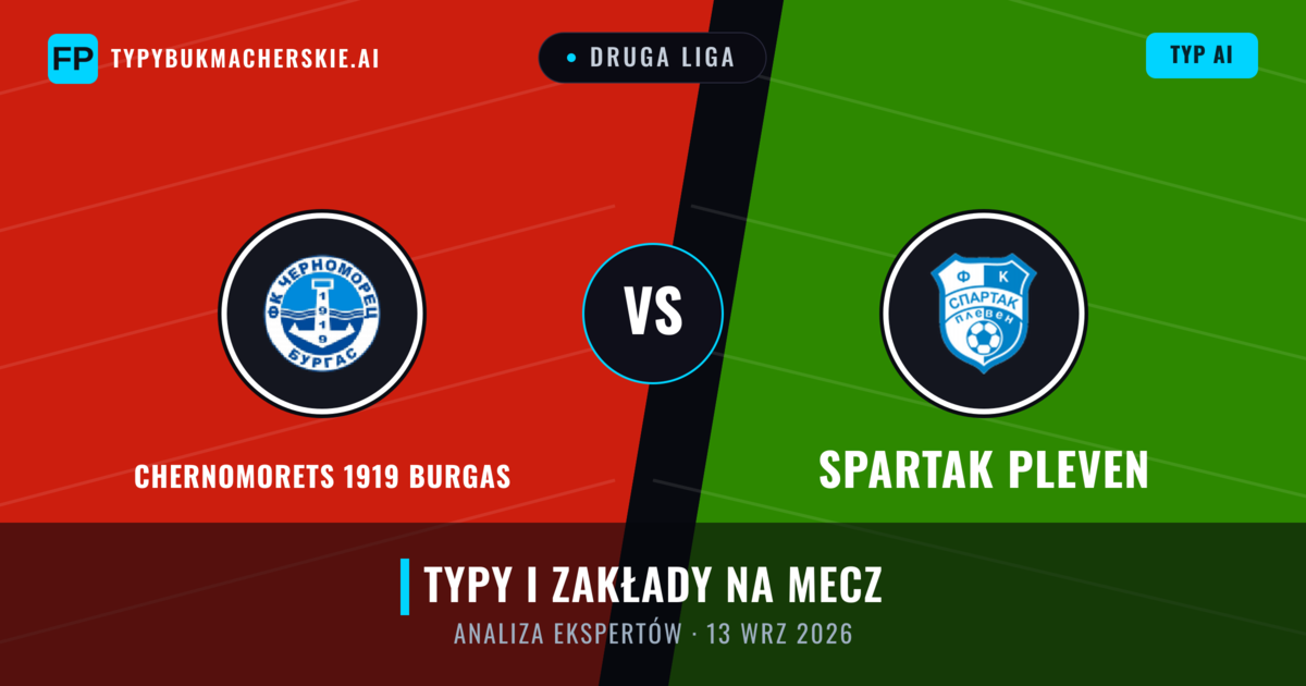 Chernomorets 1919 Burgas vs Spartak Pleven — typy i zapowiedź meczu