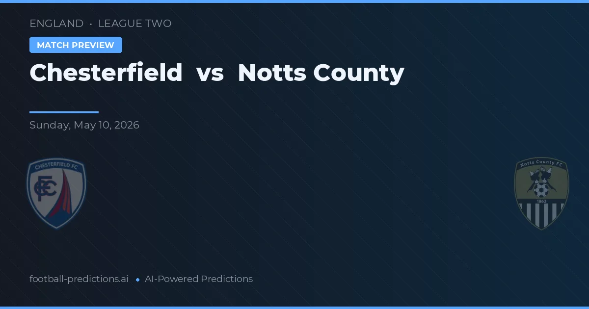 Chesterfield vs Notts County — typy i zapowiedź meczu