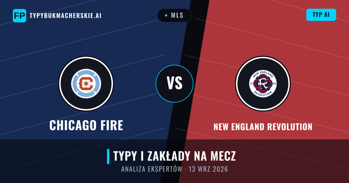 Chicago Fire vs New England Revolution — typy i zapowiedź meczu