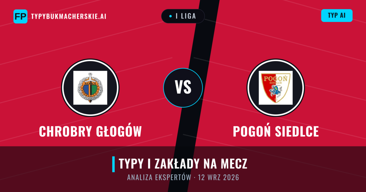Chrobry Głogów vs Pogoń Siedlce — typy i zapowiedź meczu