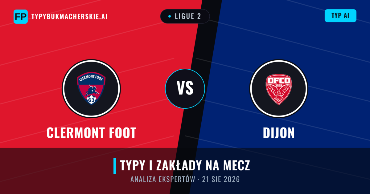 Clermont Foot vs Dijon — typy i zapowiedź meczu