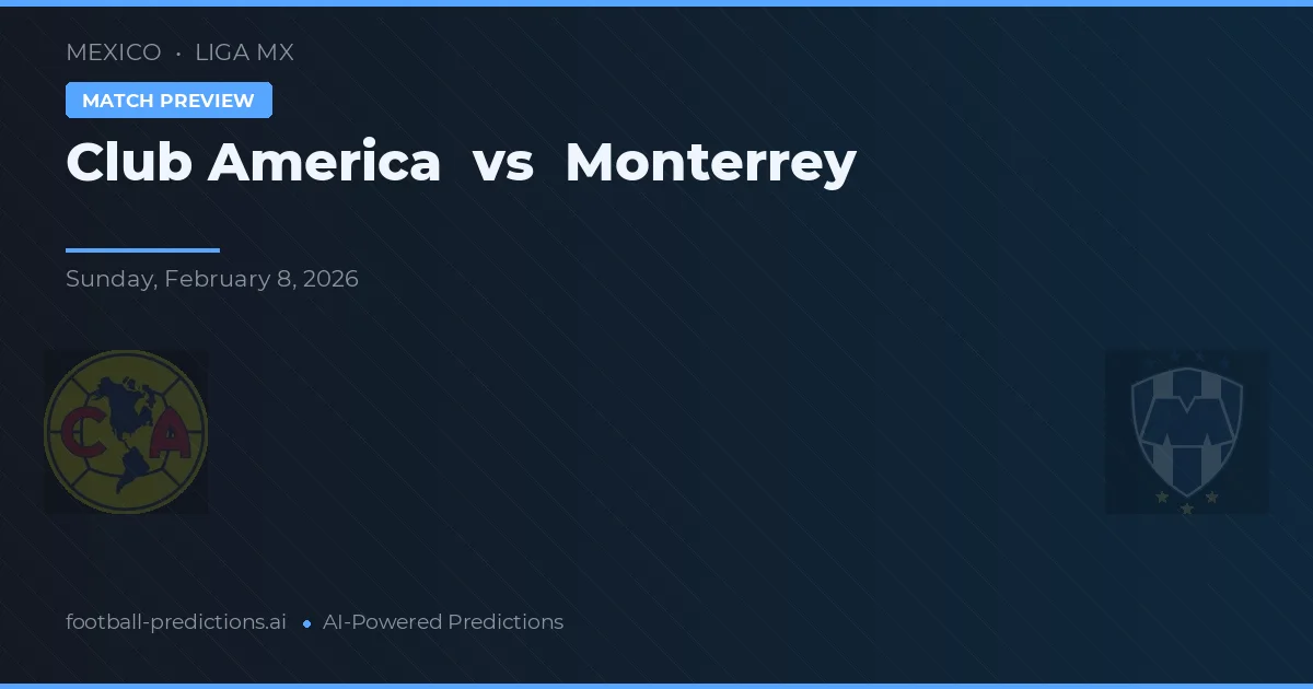 Club America vs Monterrey — typy i zapowiedź meczu