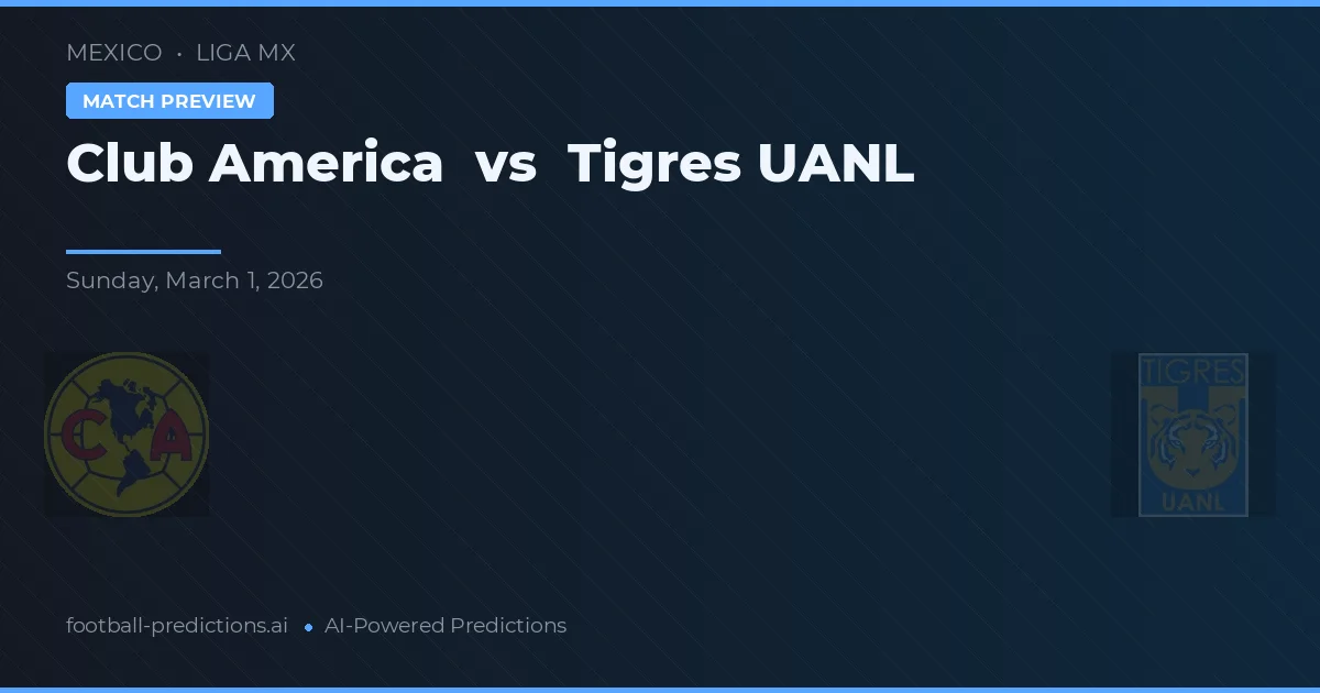 Club America vs Tigres UANL — typy i zapowiedź meczu
