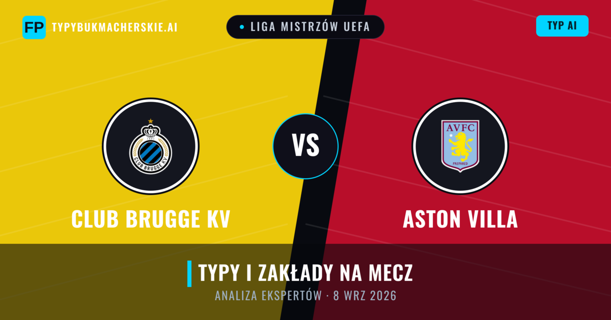 Club Brugge KV vs Aston Villa — typy i zapowiedź meczu
