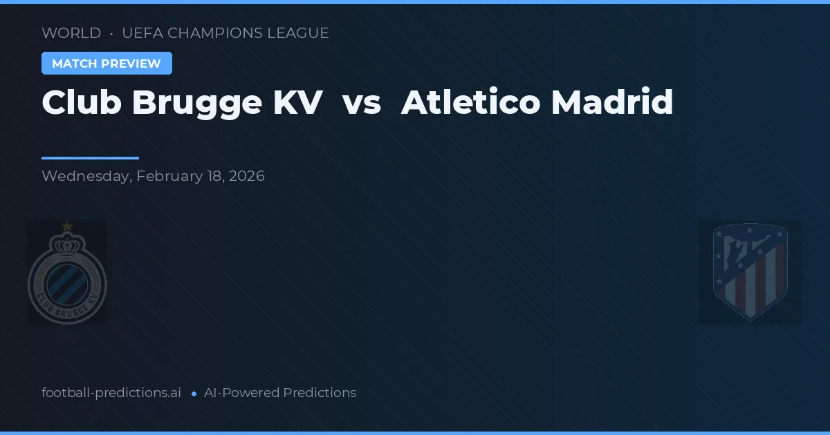 Club Brugge KV vs Atlético Madryt — typy i zapowiedź meczu