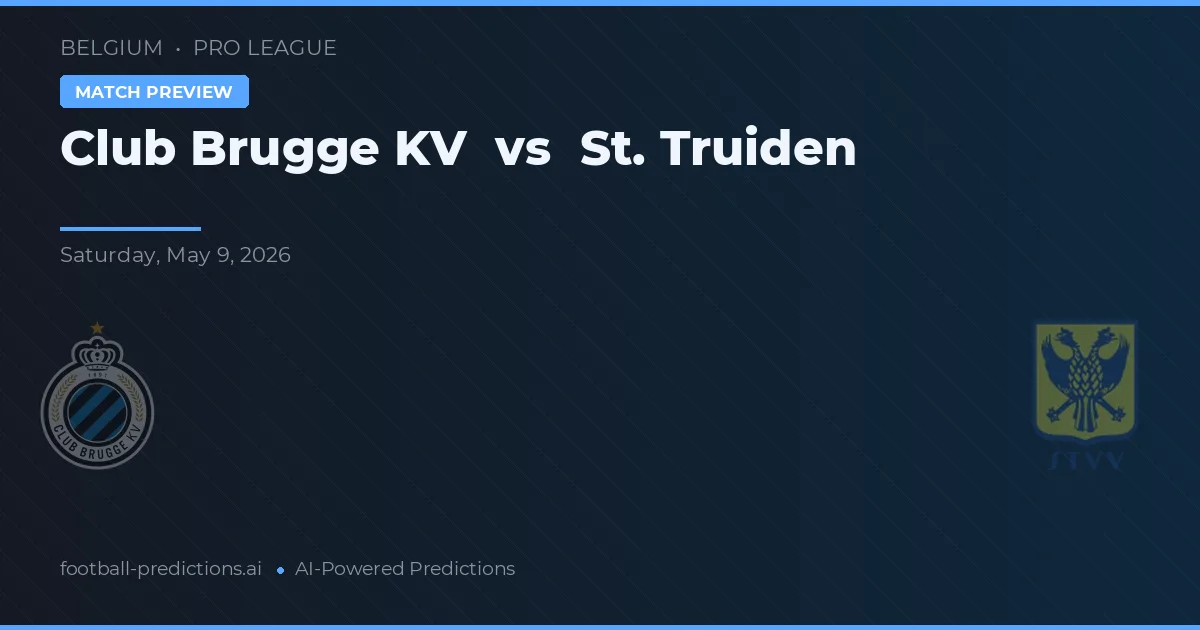 Club Brugge KV vs St. Truiden — typy i zapowiedź meczu
