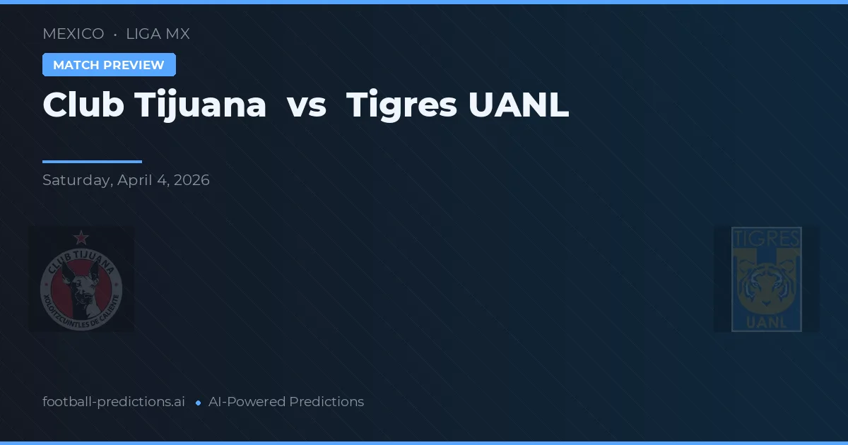 Club Tijuana vs Tigres UANL — typy i zapowiedź meczu