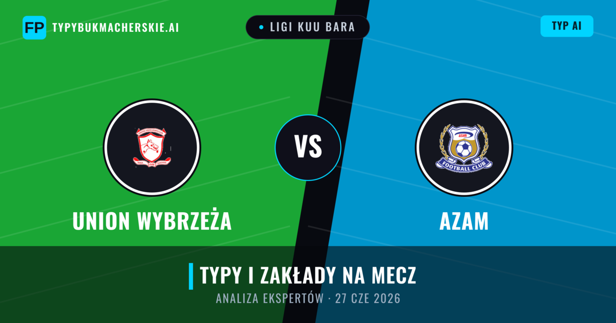 Union Wybrzeża vs Azam — typy i zapowiedź meczu