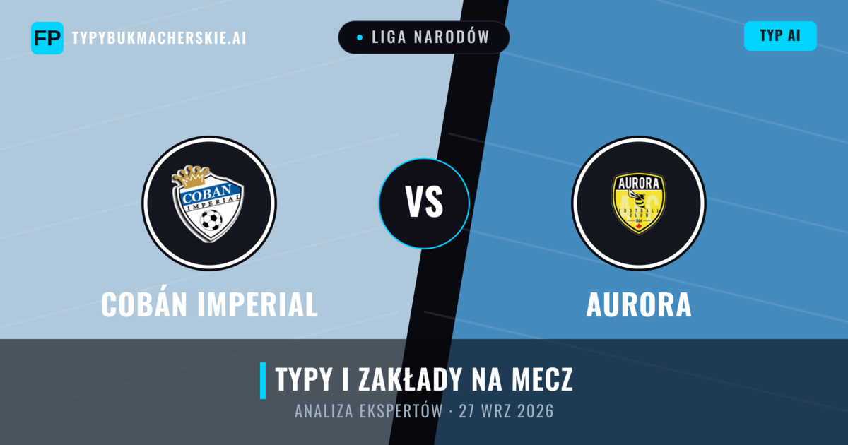 Cobán Imperial vs Aurora — typy i zapowiedź meczu