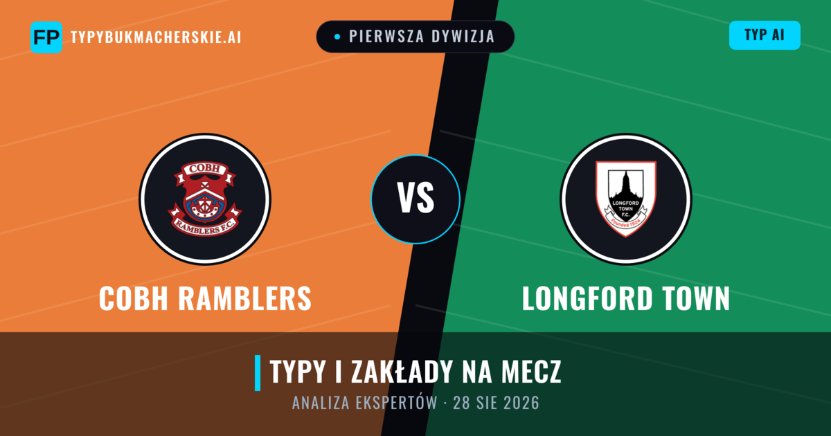 Cobh Ramblers vs Longford Town — typy i zapowiedź meczu