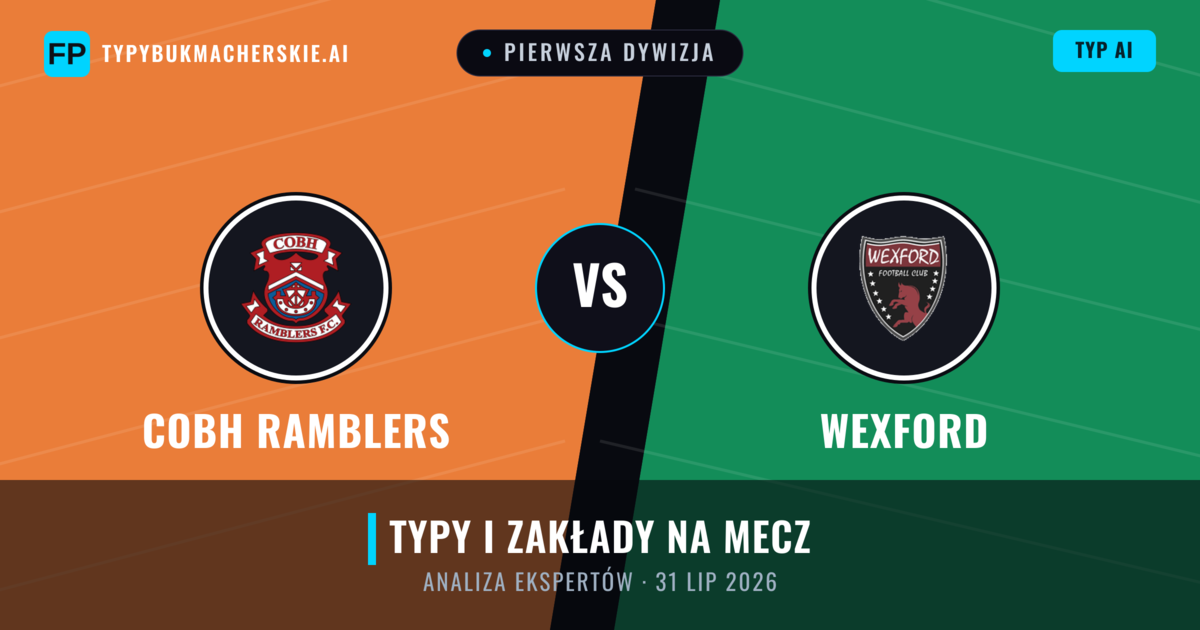 Cobh Ramblers vs Wexford — typy i zapowiedź meczu