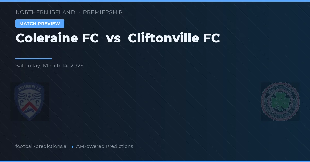 Coleraine FC vs Cliftonville FC — typy i zapowiedź meczu