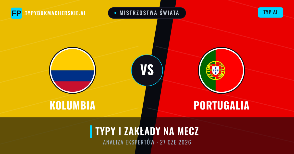 Kolumbia vs Portugalia — typy i zapowiedź meczu