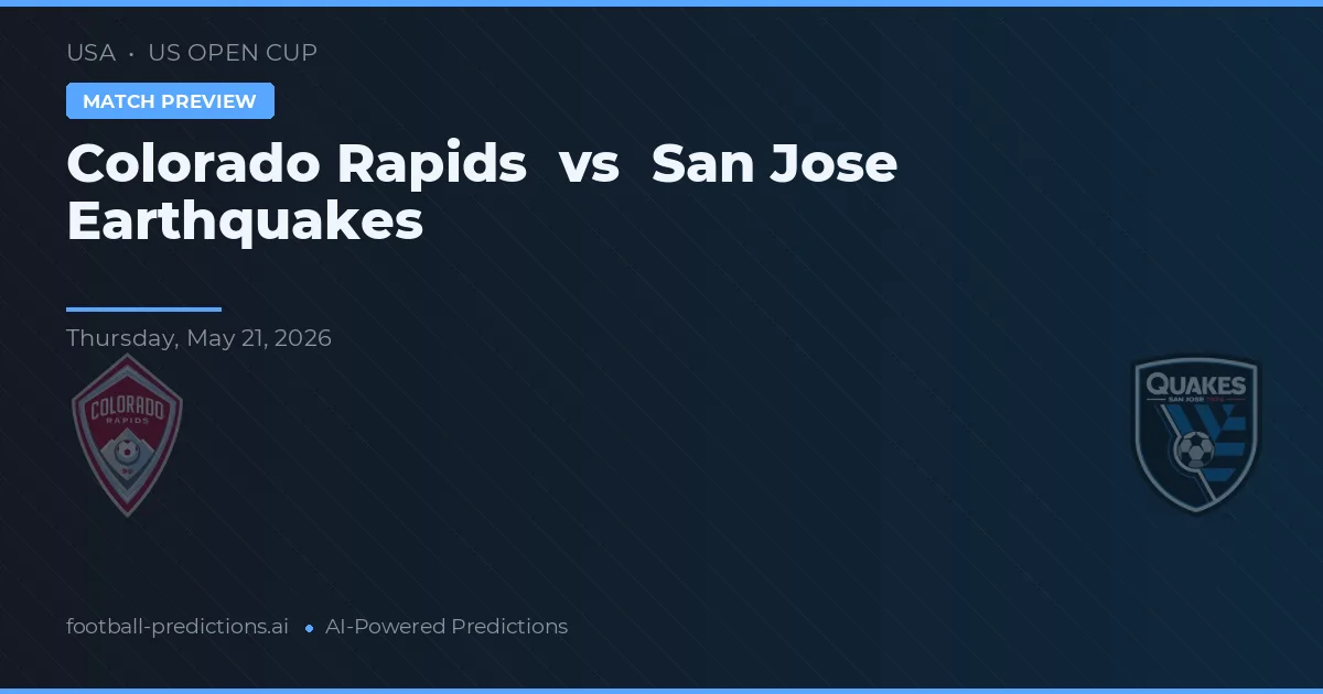Colorado Rapids vs San Jose Earthquakes — typy i zapowiedź meczu