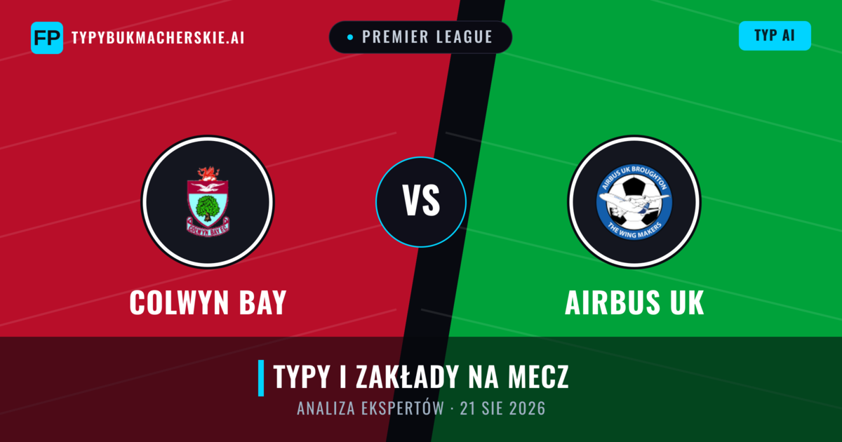 Colwyn Bay vs Airbus UK — typy i zapowiedź meczu