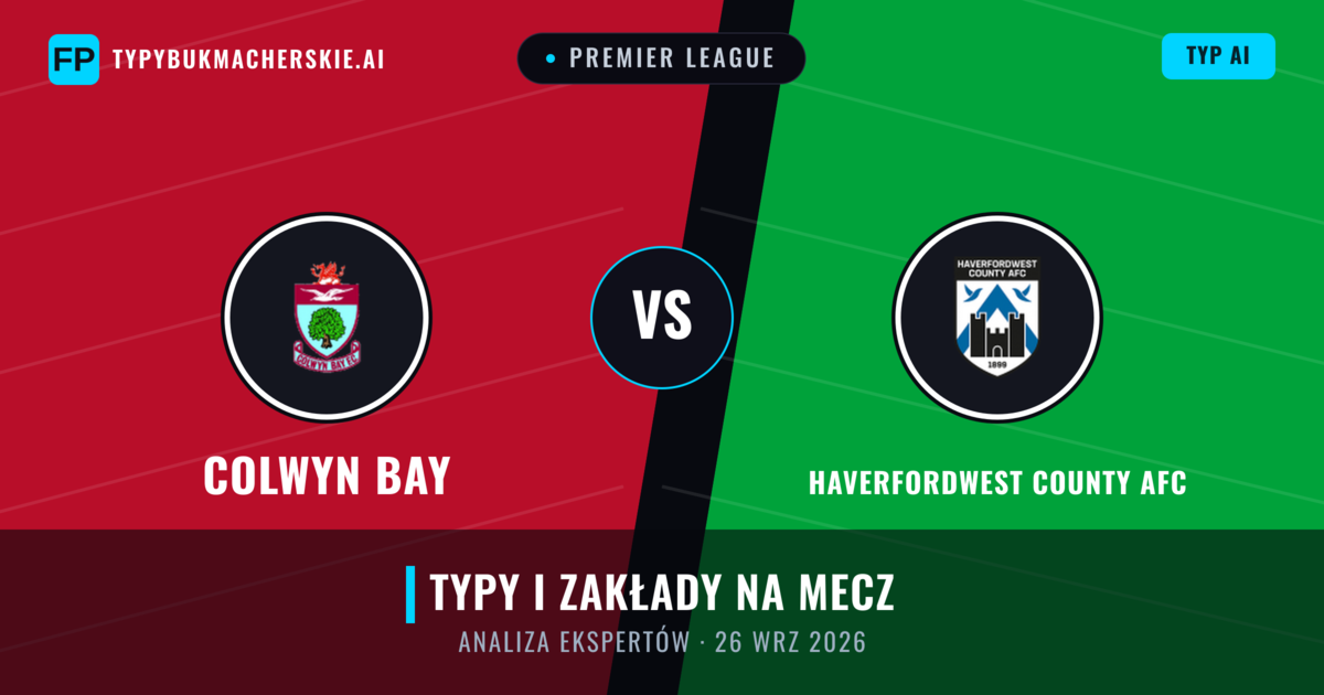 Colwyn Bay vs Haverfordwest County AFC — typy i zapowiedź meczu
