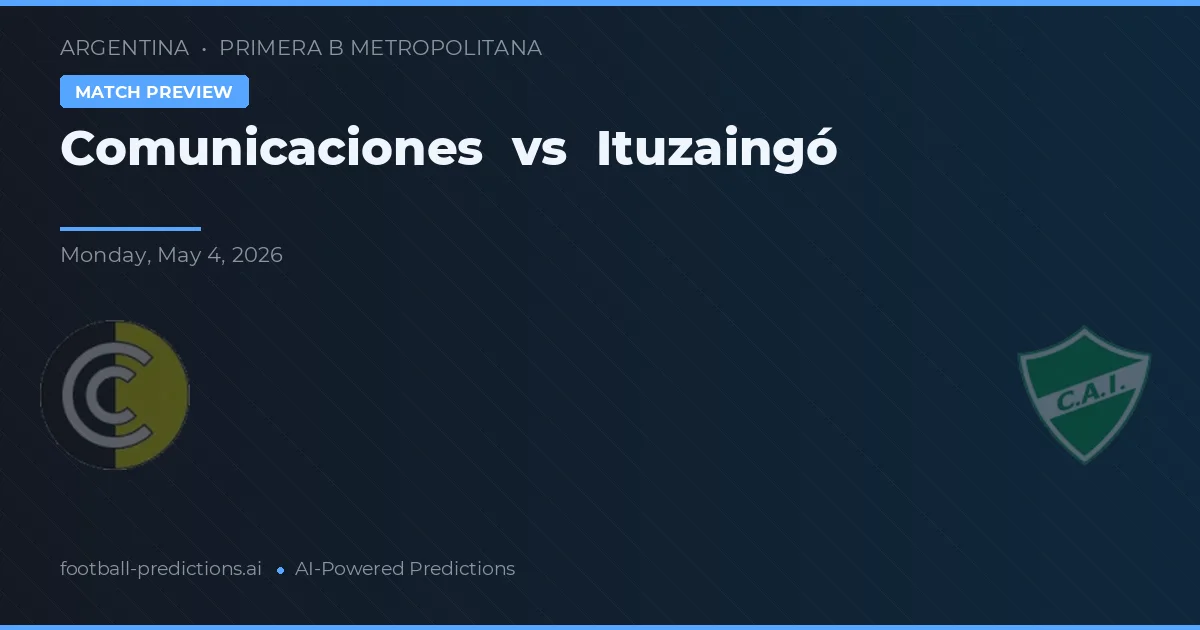Comunicaciones vs Ituzaingó — typy i zapowiedź meczu