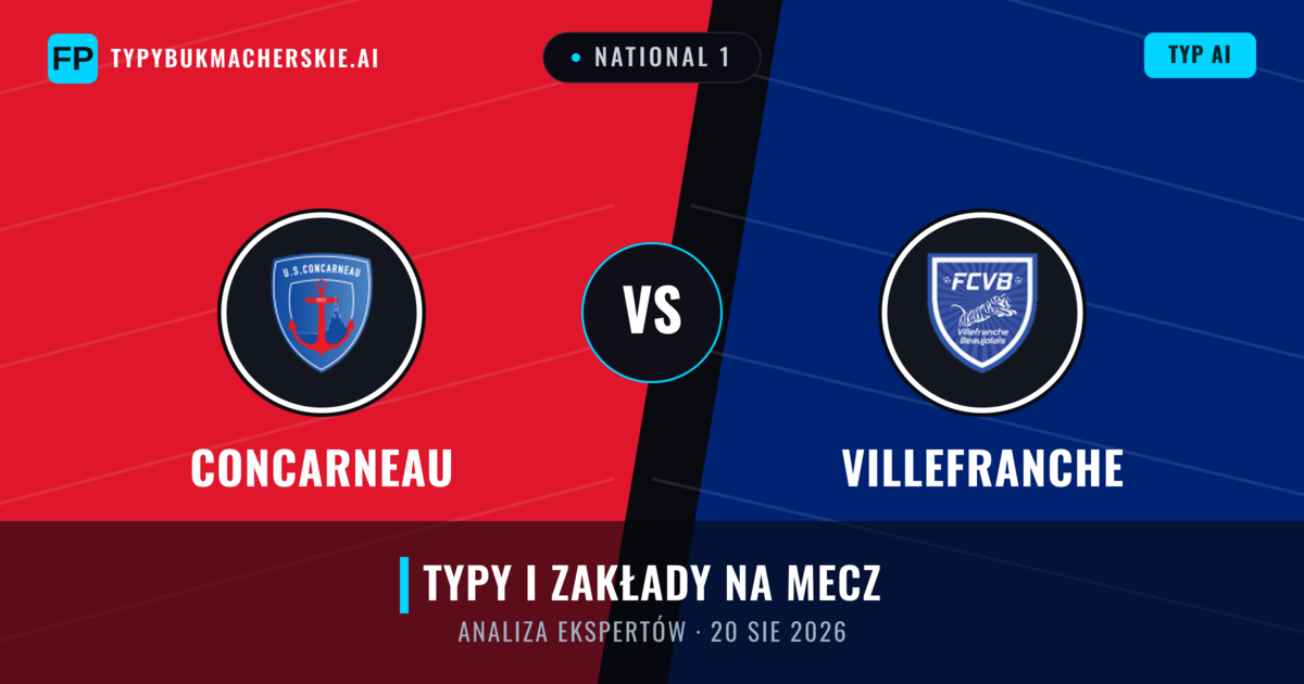 Concarneau vs Villefranche — typy i zapowiedź meczu