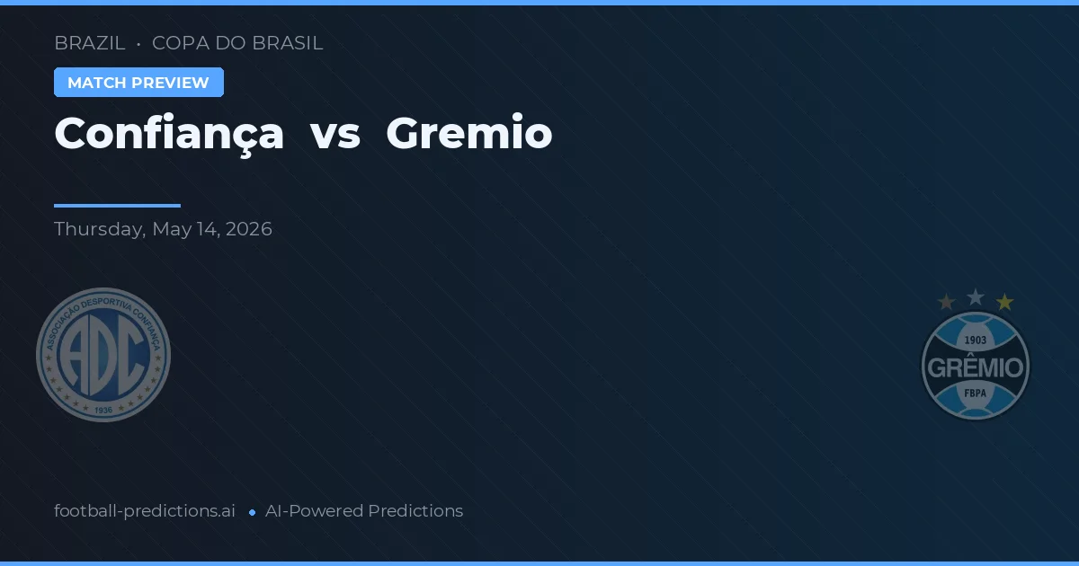 Confiança vs Gremio — typy i zapowiedź meczu