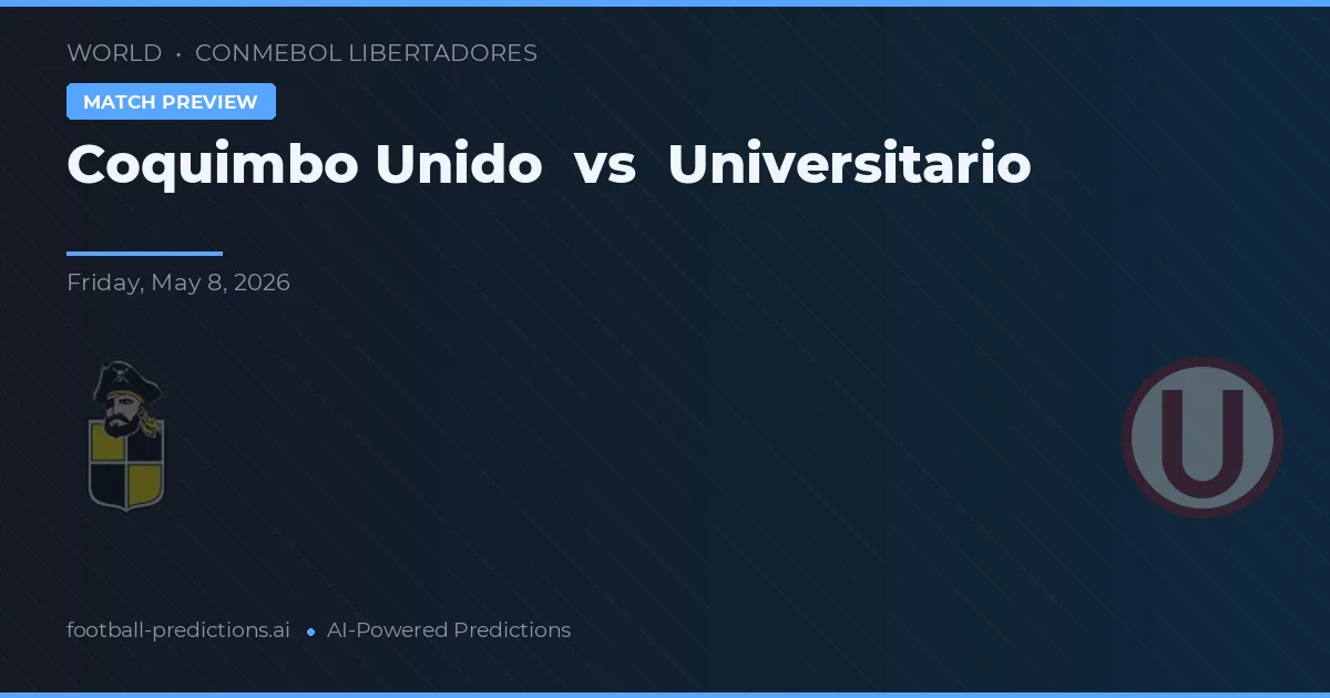 Coquimbo Unido vs Universitario — typy i zapowiedź meczu
