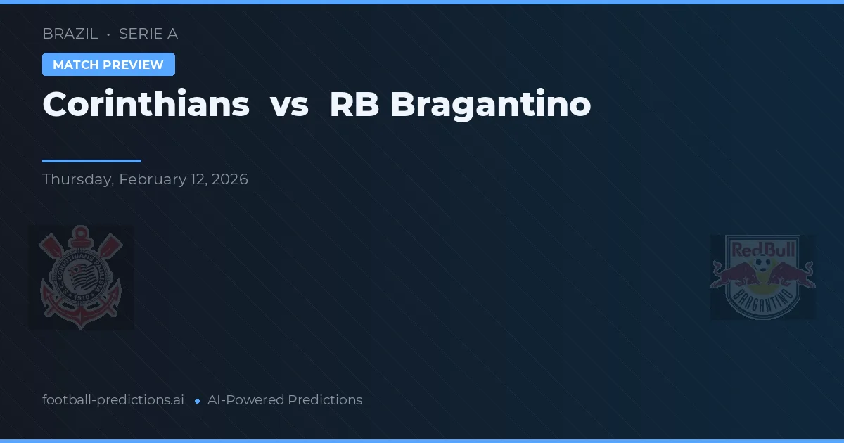 Corinthians vs RB Bragantino — typy i zapowiedź meczu