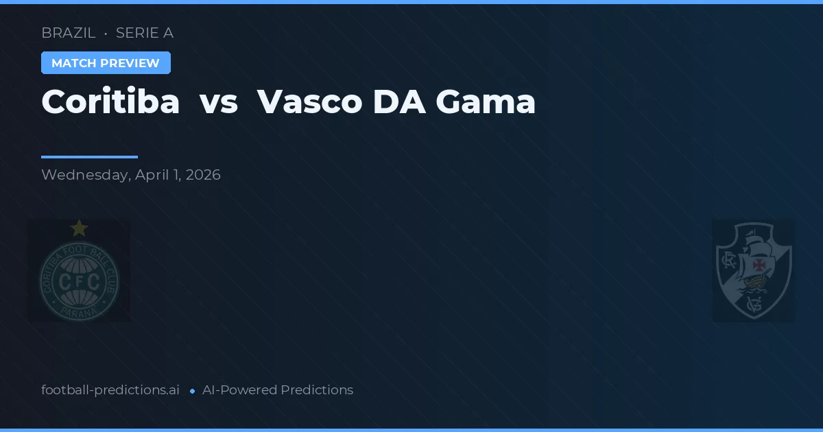 Coritiba vs Vasco da Gama — typy i zapowiedź meczu