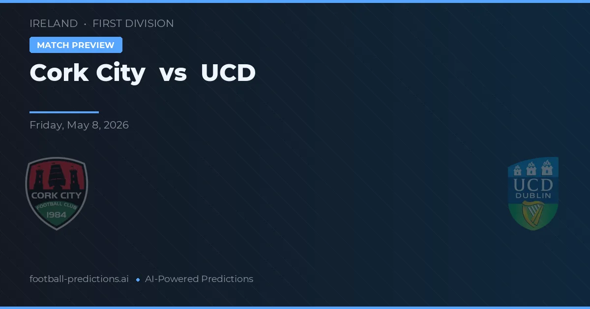 Cork City vs UCD — typy i zapowiedź meczu