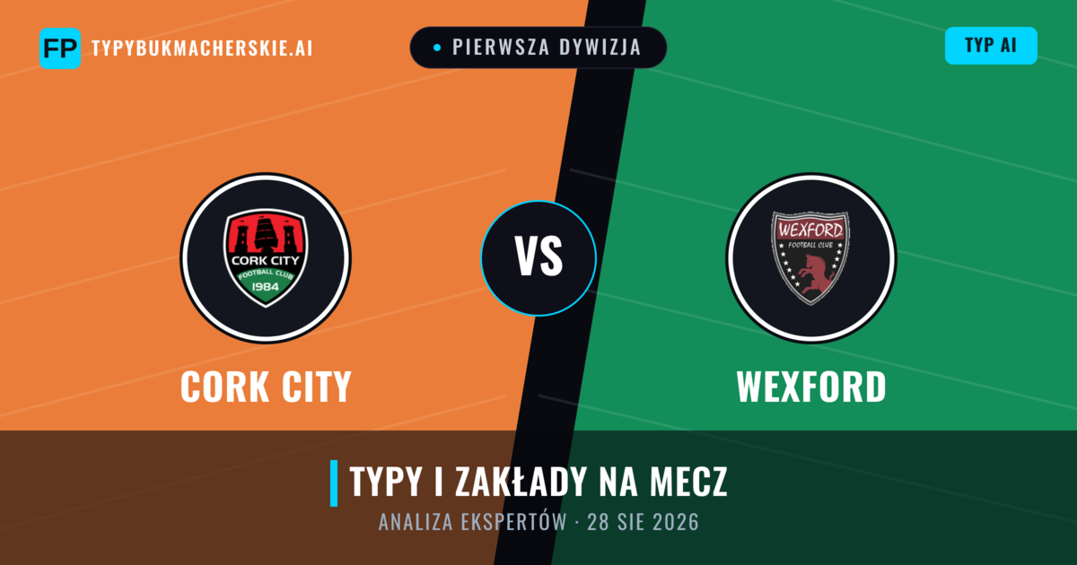 Cork City vs Wexford — typy i zapowiedź meczu