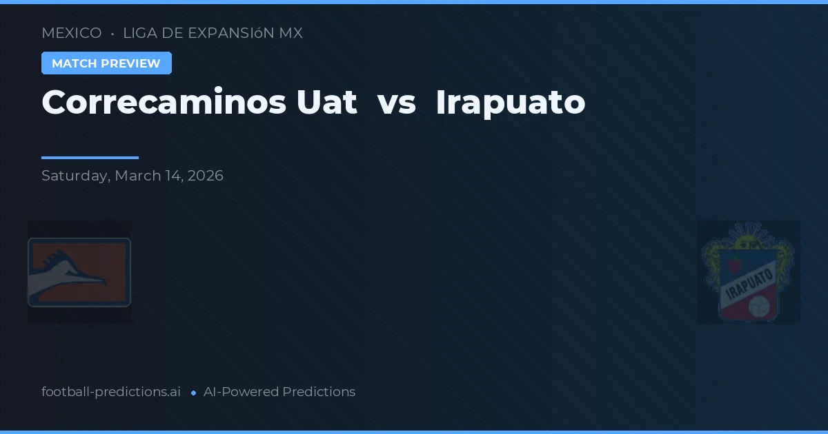 Correcaminos UAT vs Irapuato — typy i zapowiedź meczu