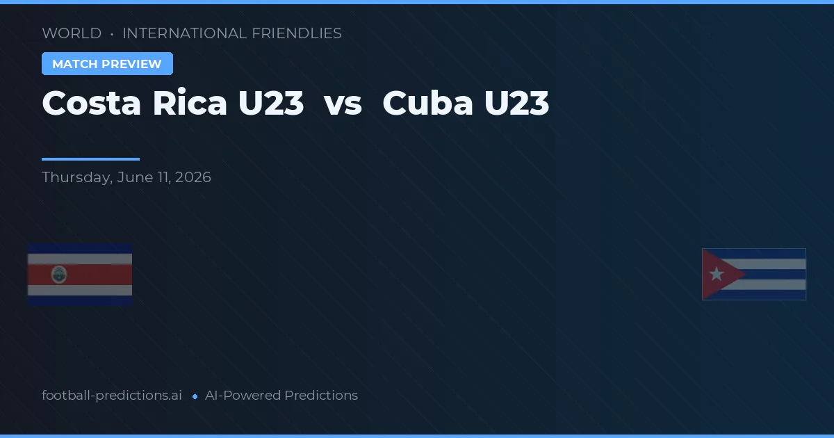 Costa Rica U23 vs Cuba U23 — typy i zapowiedź meczu