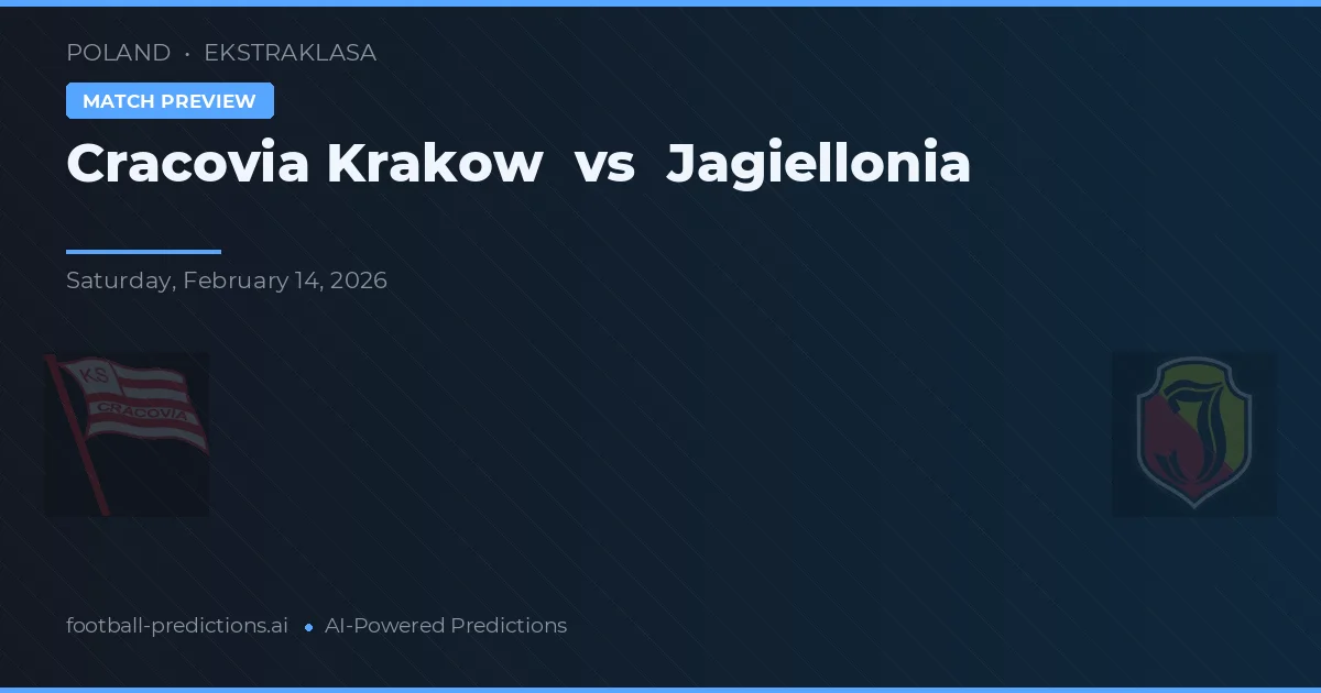 Cracovia Kraków vs Jagiellonia Białystok — typy i zapowiedź meczu