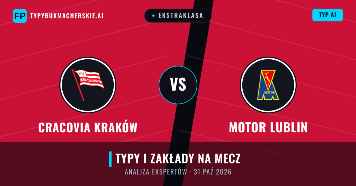 Cracovia Kraków vs Motor Lublin — typy i zapowiedź meczu