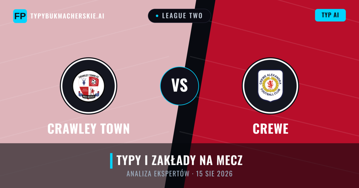 Crawley Town vs Crewe — typy i zapowiedź meczu