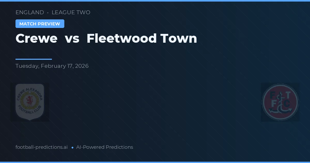 Crewe vs Fleetwood Town — typy i zapowiedź meczu