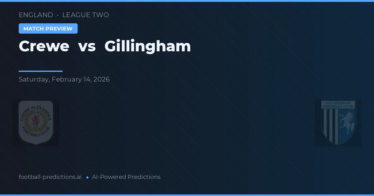 Crewe vs Gillingham — typy i zapowiedź meczu