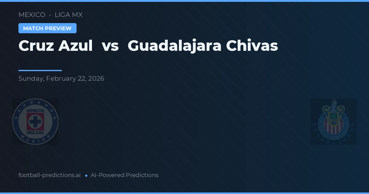Cruz Azul vs Chivas Guadalajara — typy i zapowiedź meczu