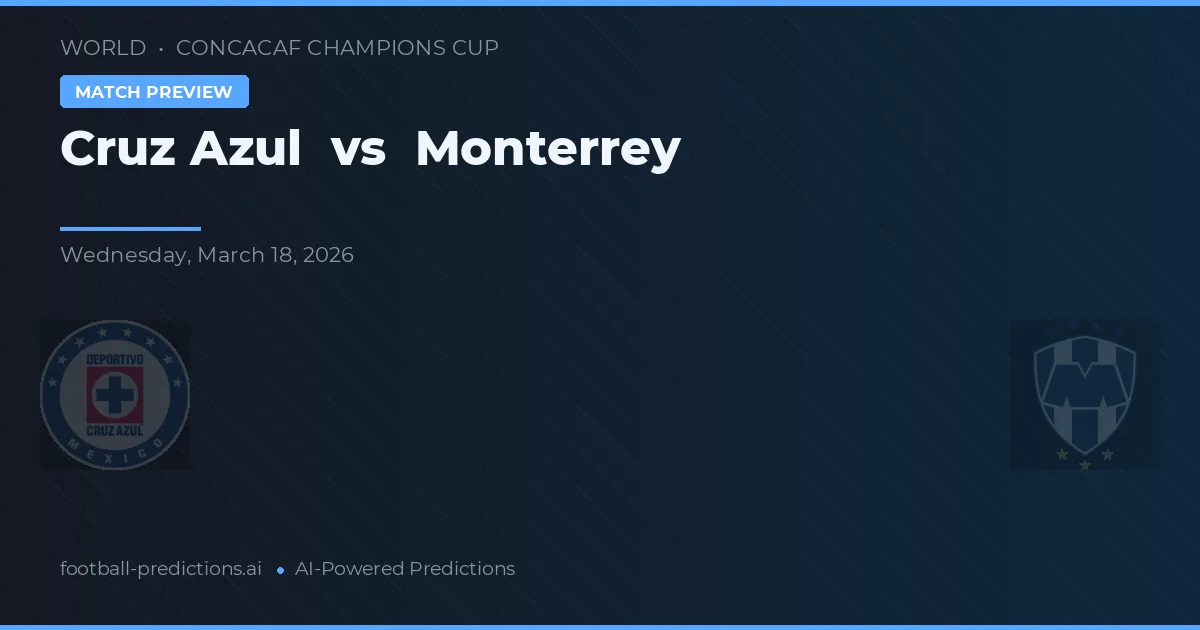 Cruz Azul vs Monterrey — typy i zapowiedź meczu