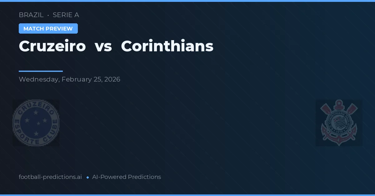 Cruzeiro vs Corinthians — typy i zapowiedź meczu