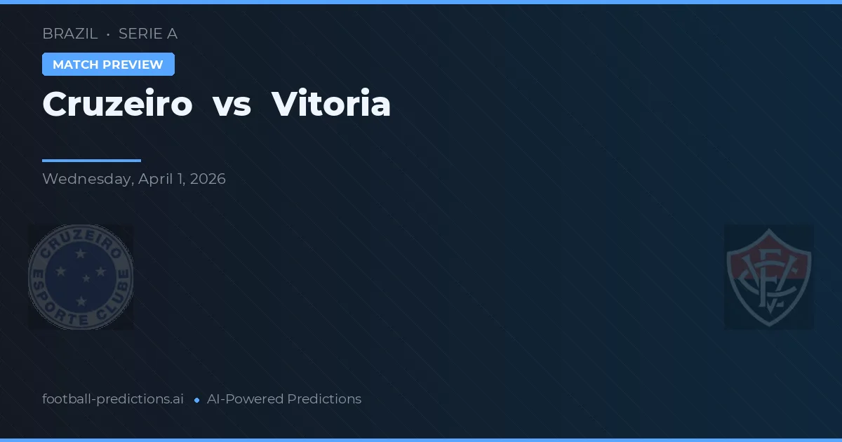 Cruzeiro vs Vitoria — typy i zapowiedź meczu